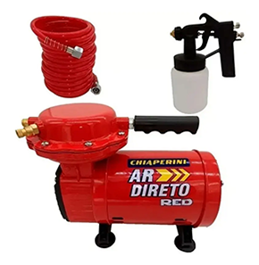 Compressor Ar Direto Red + Kit De Pintura Chiaperini