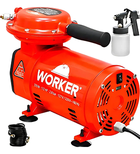 Compressor Ar Direto Tufão Bivolt Kit Pintura Worker