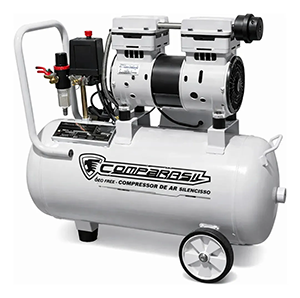 Compressor De Ar Isento Óleo Odontológico 30 Litros