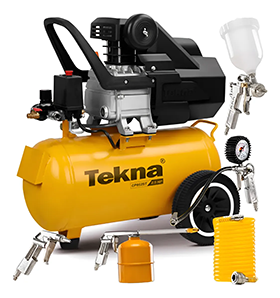 Compressor de Ar Tekna CP8525T-1CK3 22L 2,5HP Máx 8 Bar
