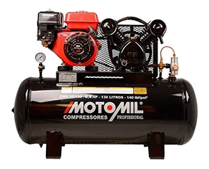 Compressor de Ar Motomil 130L 5.5hp Combustível Pistão CMV-15/130G