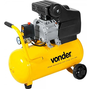 Motocompressor de Ar Compacto e Portátil 8,0 pcm 21,6 litros MCV216 Vonder
